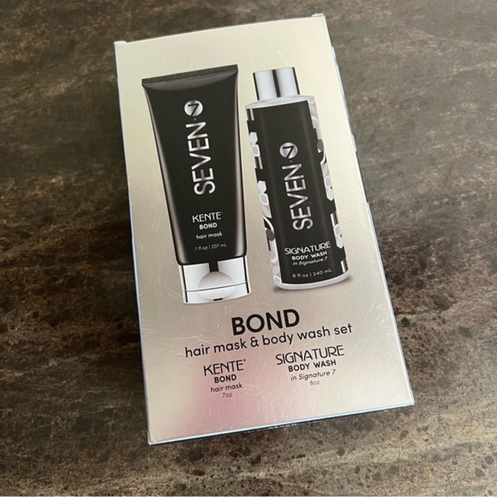 Seven KENTE® BOND hair mask 7 oz & body wash oz box set brand new